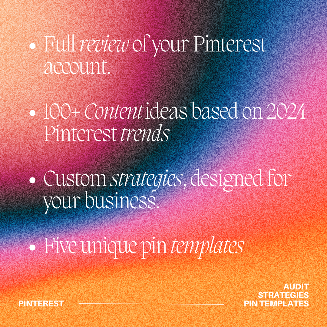Pinterest Account Audit
