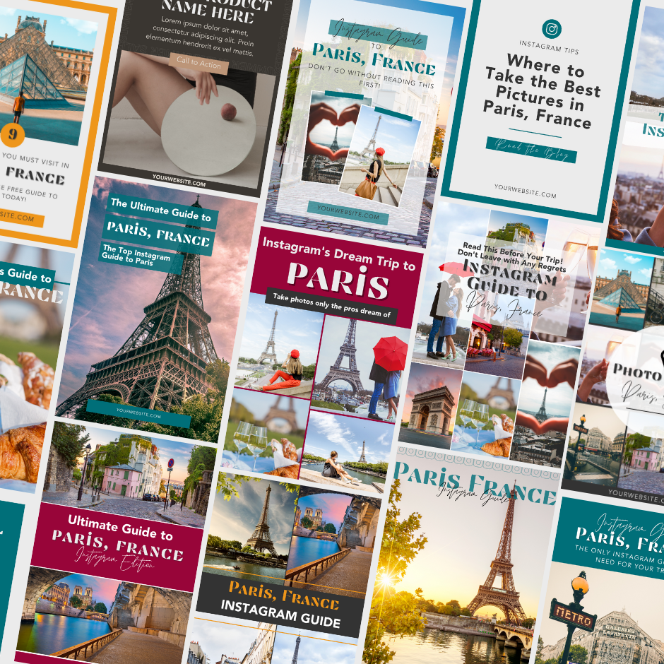 20 Plug & Play Pin Templates for Travel Bloggers