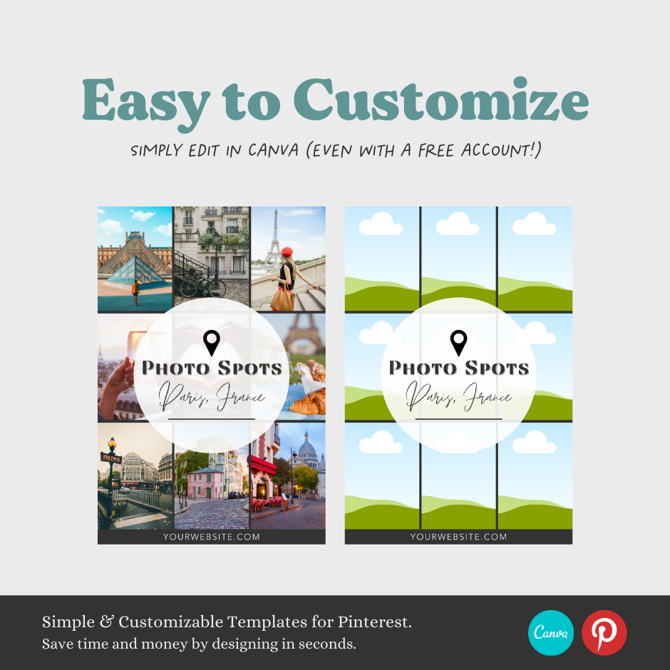 20 Plug & Play Pin Templates for Travel Bloggers